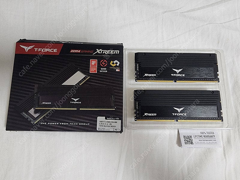 고성능 DDR4 메모리 판매. (팀그룹 T-FORCE)