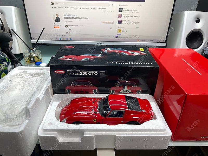 1:18 교쇼 페라리 250gto 하이엔드 레드