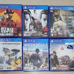 ps4 레데리2 용과같이 극 , 극2 , 오버워치 오리진, 와치독스2 , 파포인트