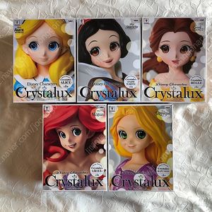 Crystalux 크리스탈럭스 디즈니 앨리스 백설공주 벨 인어공주 라푼젤 풀세트 팝니다