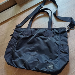 (1회착용)요시다포터 프레임 2way 토트백 블랙