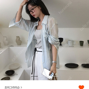 [구해요] 조이그라이슨 Stripe Long Shirt - L/blue+stripe 구해요 !