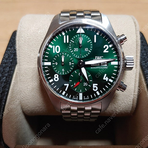 iwc 신형 파일럿 크로노 41 iw388104 그린 녹판