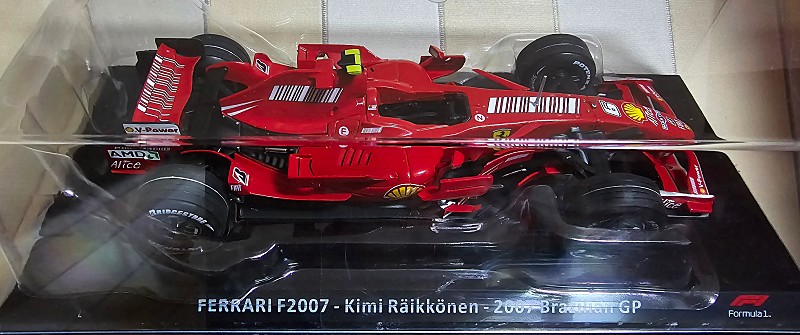 데아고스티니 1/24 빅스케일 F1 페라리 2007 키미 라이코넨 경주자동차 Ferrari 2007 Kim Raikkonen 타미야 반다이
