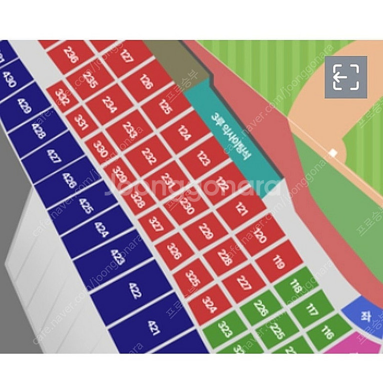 6/30일 KT vs 삼성야구티켓 DH1 3루응원석 양...--0