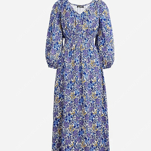 제이크루 V-neck midi dress in fête floral print