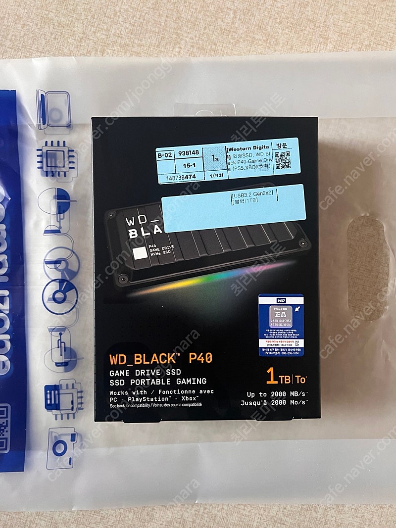 WD BLACK P40 Game Drive 1TB 외장SSD