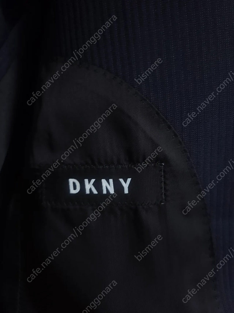 (한섬정품) DKNY 이태리 로로피아나 원단 콤보자켓 사이즈100 배송비포함 4만원