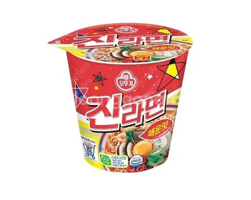 600원 컵라면 GS25 편의점 오뚜기 진라면 매운맛--0