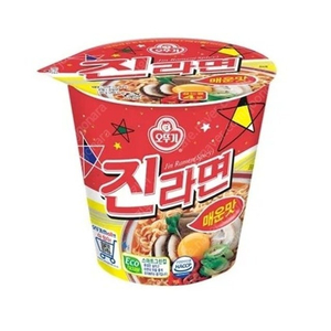 600원 컵라면 GS25 편의점 오뚜기 진라면 매운맛