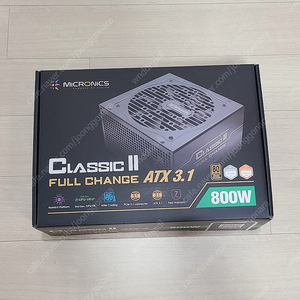 마이크로닉스 Classic II 풀체인지 800W 80PLUS BRONZE ATX3.1 PCIE5.1 파워서플라이 팝니다.