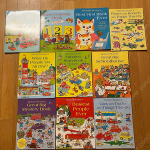 Richard Scarry 10 Books Set 리차드스캐리 컬러북 10권