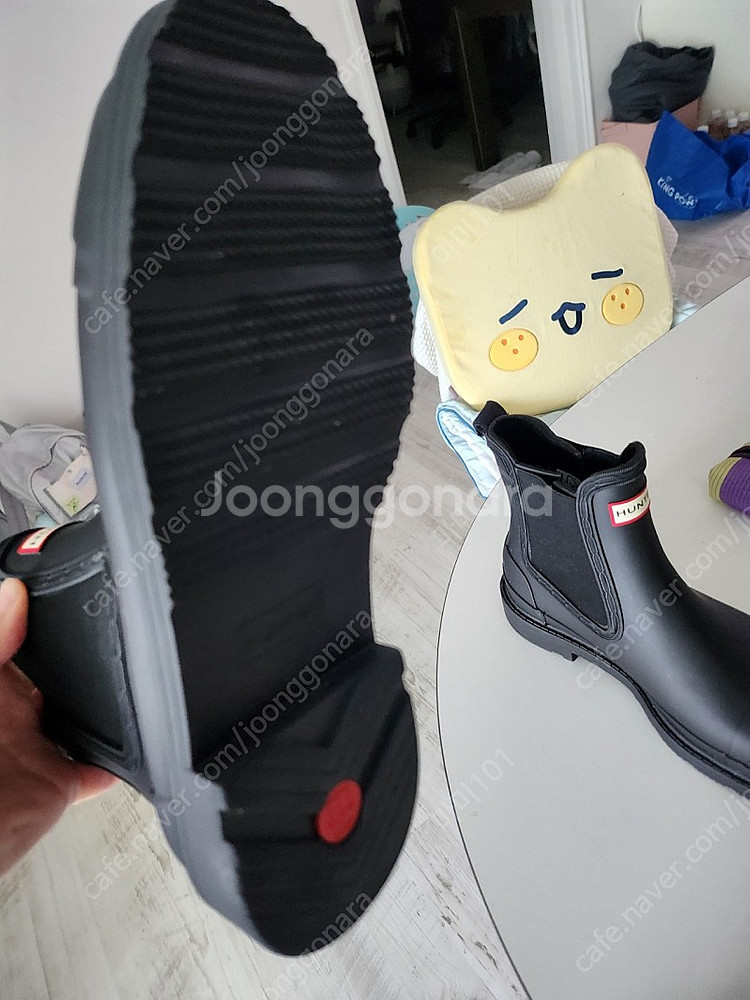 헌터 여성 코만도 첼시 레인부츠 무광 38 240--2
