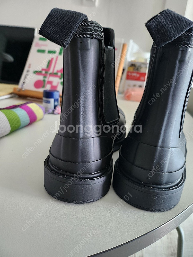 헌터 여성 코만도 첼시 레인부츠 무광 38 240--3