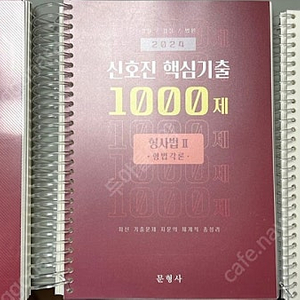 신호진 핵심기출 1000제 형법총론 / 형법각론