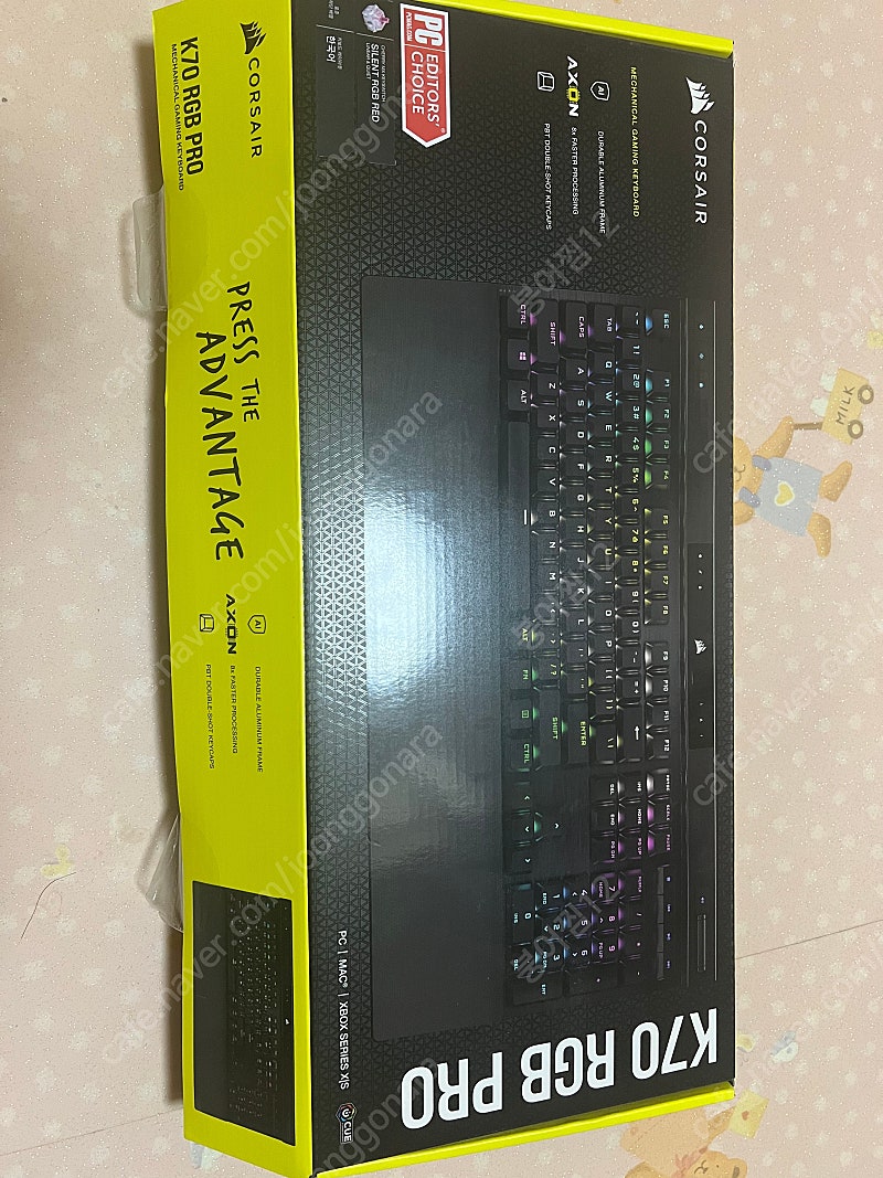 커세어 k70 pro 저소음적축 팝니드