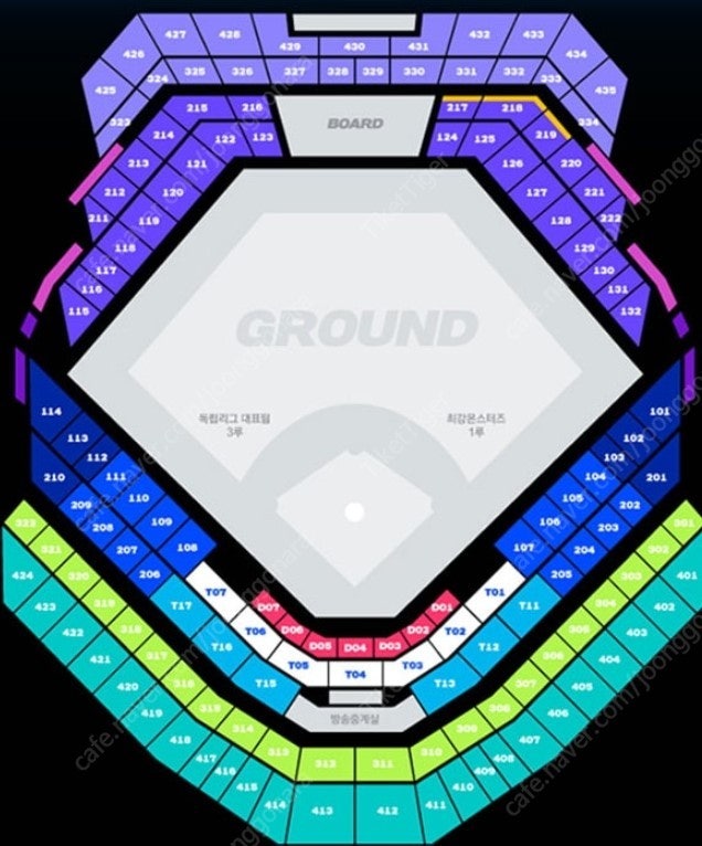 6월30일(일) 최강야구 VS 독립리그 최저가 외야석지정석 단석