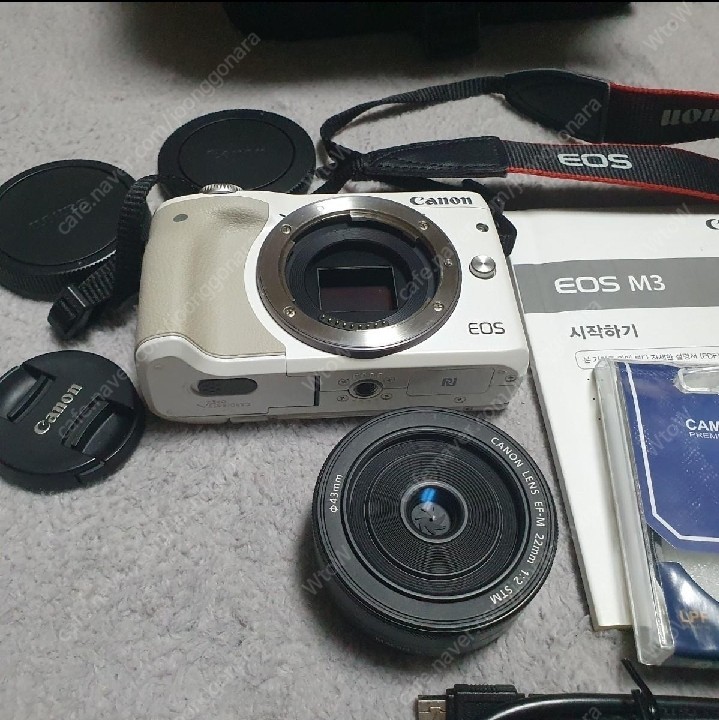 캐논 EOS M3 22mm렌즈 + 세트구성 카메라