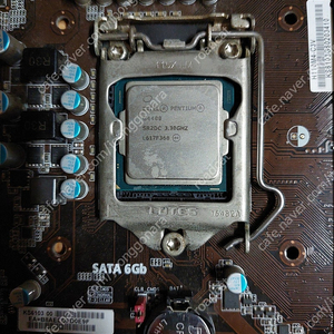 g4400 h110 cpu 보드 세트 (백패널 포함)