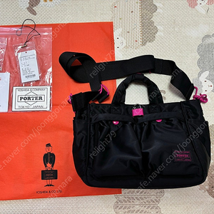 포터 플라맹고 2way tote bag