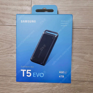 삼성 외장 SSD T5 evo 4tb 미개봉