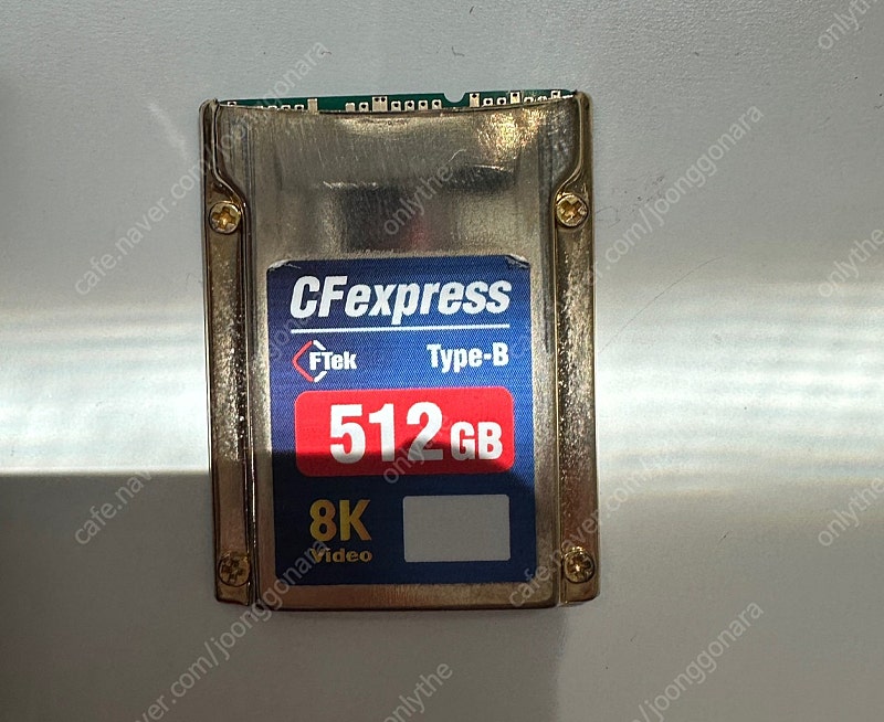 CFTek CFexpress Type B 8K 512GB 골드 메모리카드 + 트랜센드 리더기