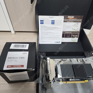 AMD 라이젠5 7600 cpu, / INNO3D 지포스 GT 1030 그래픽 카드 무소음 /거의 새것