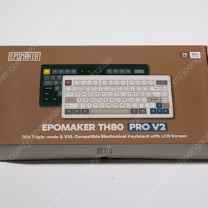 에포메이커 TH80 PRO V2 키보드 화이트 판매합니다.