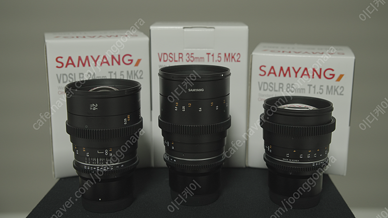 SAMYANG 삼양 Vdslr mk2 35, 50 소니 E 마운트 판매건