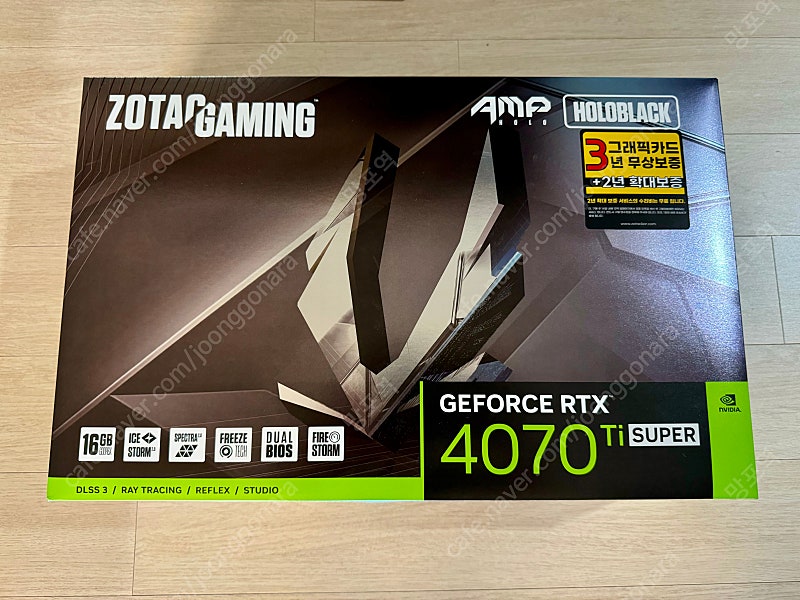 조텍 RTX 4070TI SUPER (티슈) 홀로 팝니다