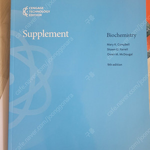 Biochemistry 저자 Campbell Mary K., Shawn O Farrell, Owen M McDougal