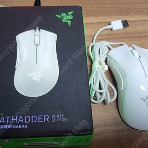 razer 레이저 데스에더 2000 화이트에디션 유광 마우스 판매합니다