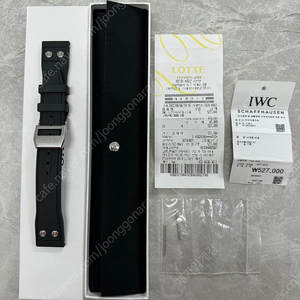 IWC 정품 러버스트랩 + 디버클 팝니다. (21mm-18mm)