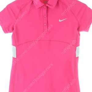 W(S) 나이키 반팔 카라 티셔츠 핑크 기능성 슬림핏
