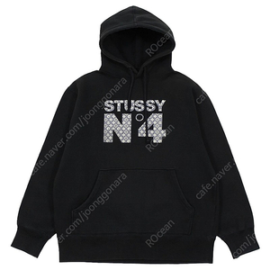 [L] 2000s USA Stussy Monogram N4 Sweathoodie 스투시 모노그램 스웻 후디 빈티지 미국생산 미제 후드티 루이비통