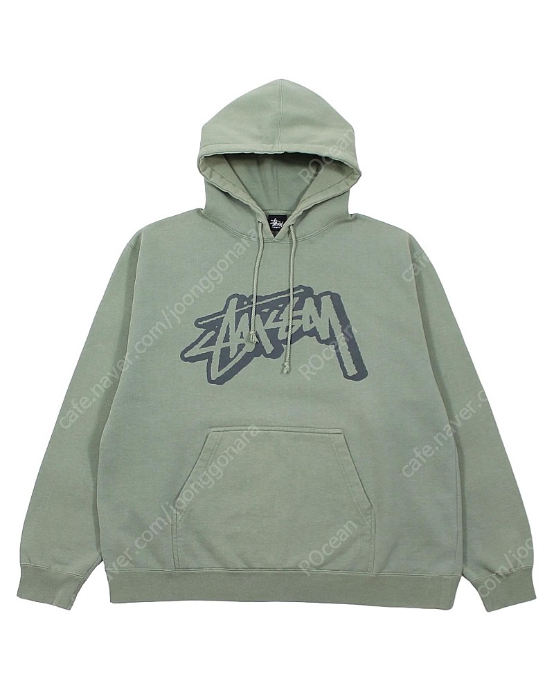 [L] 2000s USA Stussy Stock Logo Sweathoodie 스투시 스탁로고 스웻 후디 빈티지 미국생산 미제 후드티