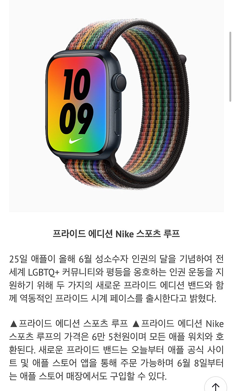 애플워티se 40mm 나이키에디션