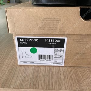 닥터마틴 1460 MONO BLACK 14353001 smooth 팝니다.