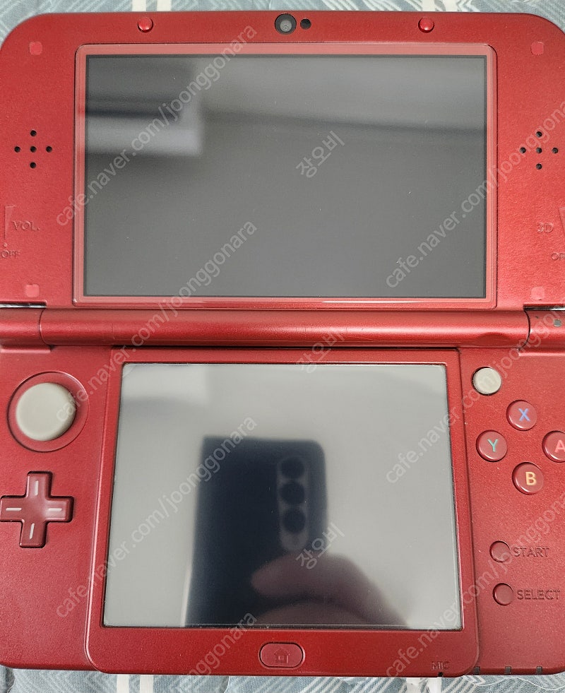 뉴 3DS XL 메탈릭레드 128기가 상단IPS패널