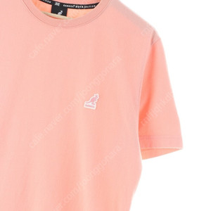 (L) 캉골 반팔 티셔츠 핑크 면 기본핏 한정판