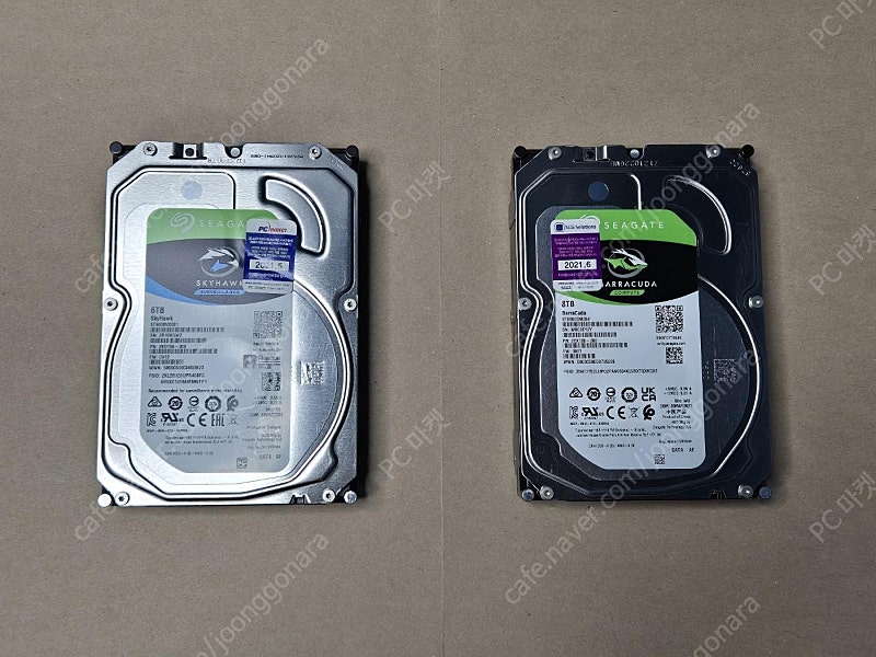 [판매] 시게이트 6TB 8TB HDD 스카이호크 바라쿠다 판매 6테라 8테라