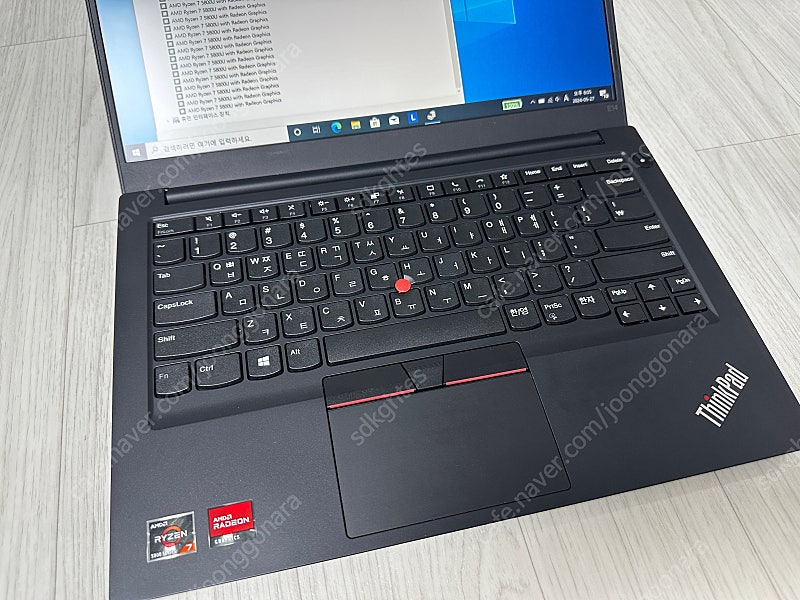 노트북 - 레노버 씽크패드 E14 라이젠7 R7-5800U 램16G