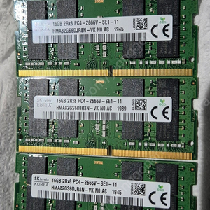 sk하이닉스 노트북용 ddr4 2666 16gb 램 일괄판매합니다