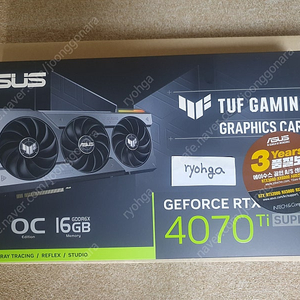 ASUS 4070Ti SUPER TUF GAMING O16G OC D6X 16GB 미개봉팝니디.100만