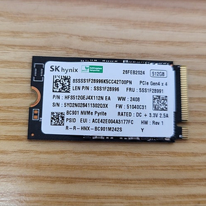 SK 하이닉스 BC901 M.2 2242 NVMe SSD 512GB 택포 판매합니다