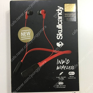 스컬캔디 잉크드 블루투스 와이어리스 헤드셋 Skullcandy Inkd Bluetooth Wireless Earbuds with Mic