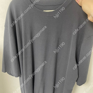 포터리 반팔 니트 차콜 4사이즈 판매합니다 Short Sleeve Comfort Crewneck Knit - charcoal