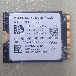 WD SN740 NVMe 2230 SSD 1TB