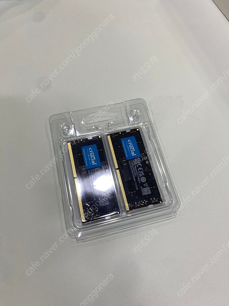 노트북용 마이크론 크루셜 DDR5 5600 16기가 2개 팝니다.