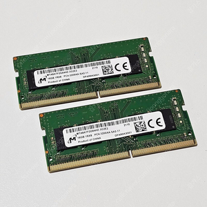 마이크론 노트북용 ddr4 16GB 2개